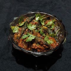 A picture of Bhindi ka salan.