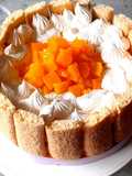 Charlotte de mousse de durazno