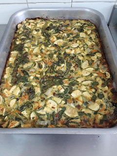 Una foto de Budín de verduras