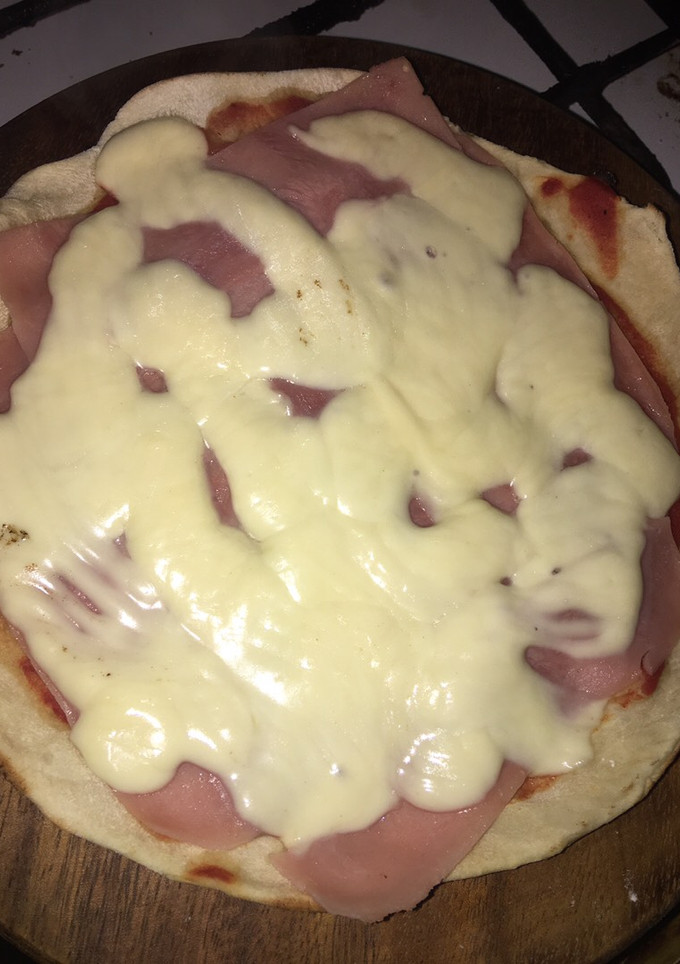 Una foto de Pizza en sartén