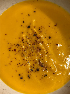Una foto de Crema de zapallo