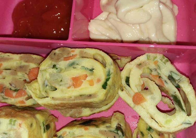Omelet Korea / Korean Rolled Omelette / Gyeran mari Enak Banget