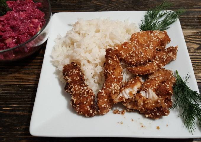Куриное филе в панировочных сухарях :s - пошаговый рецепт с фото