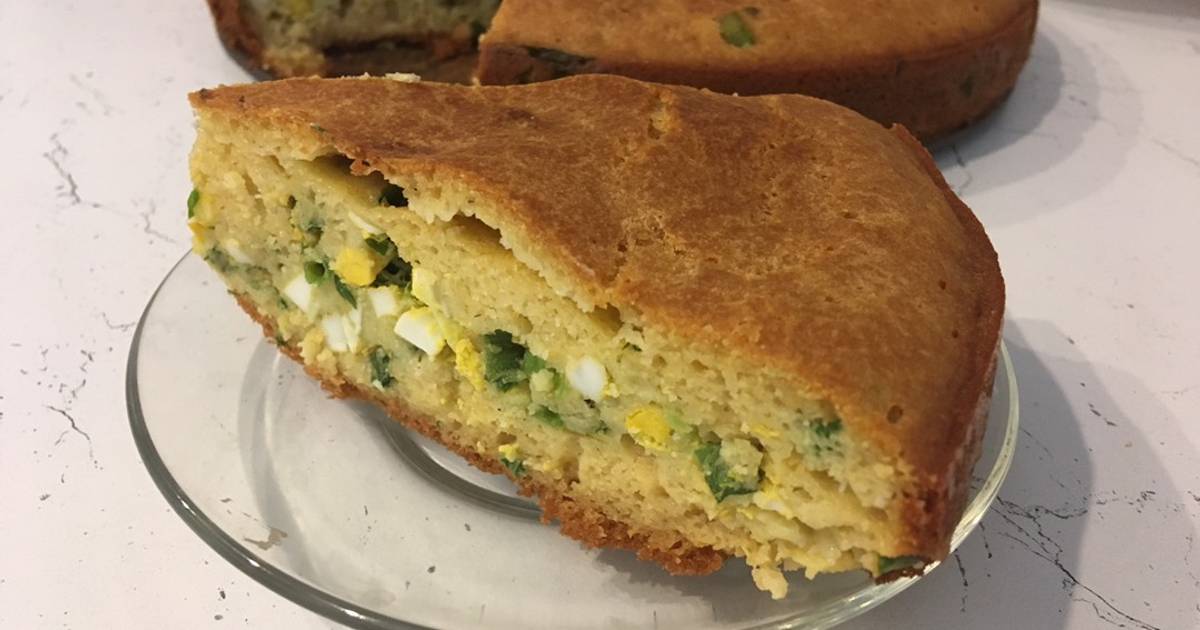 Заливной пирог с яйцом и зеленым луком рецепт с фото в духовке