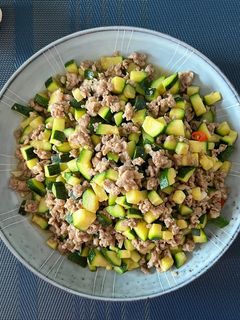 櫛瓜炒肉末 的食譜成品照片