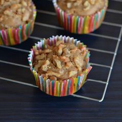 A picture of Eggless Whole Wheat Banana Walnut Muffin | For Christamas.