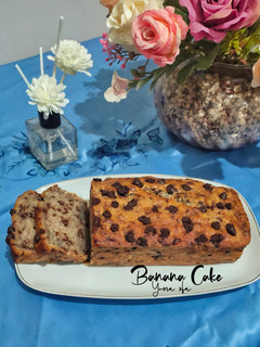 Foto resep Eggless Banana Cake (Kue Pisang Irit Tanpa Telur Tanpa Mixer)