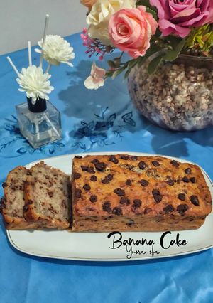 Foto resep Eggless Banana Cake (Kue Pisang Irit Tanpa Telur Tanpa Mixer)