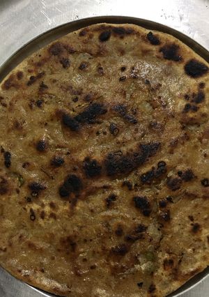 A picture of Mooli ka paratha.