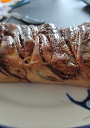 Une photo de Babka choco-noisettes