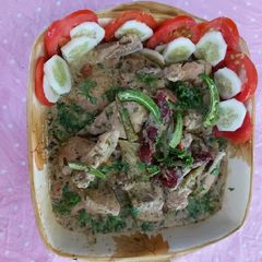 Chicken with fenugreek leaves /easy to cook and tasty yummy reci A picture of Chicken with fenugreek leaves /easy to cook and tasty yummy reci.