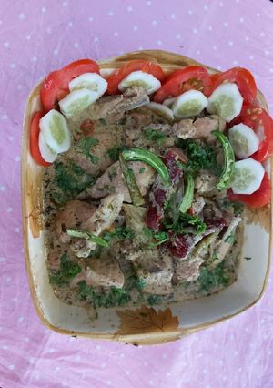 A picture of Chicken with fenugreek leaves /easy to cook and tasty yummy reci.