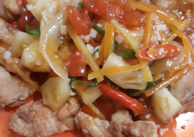 Resep Ayam Goreng Tepung Asem Manis, Bikin Ngiler