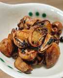 Nấm Rơm khô rim mặn với tiêu xanh