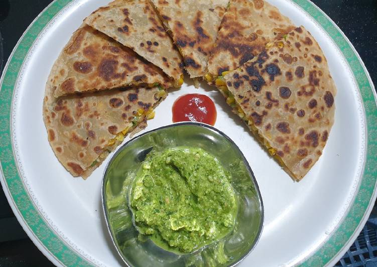 Step-by-Step Guide to Prepare Favorite Sweet corn cheese paratha