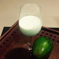 A picture of Double `A ' health treat. Avacado shake in Almond Milk.