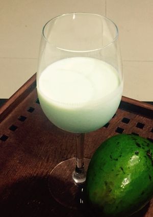 A picture of Double `A ' health treat. Avacado shake in Almond Milk.