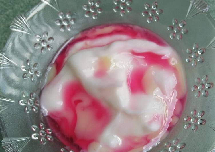 Resep Bubur sumsum syirup merah, Lezat