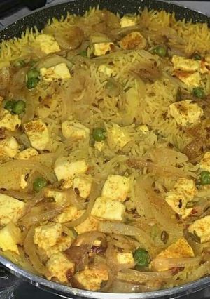 A picture of Paneer pulao.