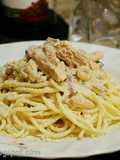 White Spaghetti with Tuna and Zucchini