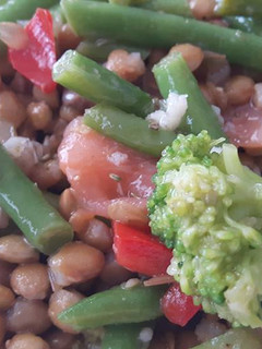 Una foto de Ensalada de lentejas
