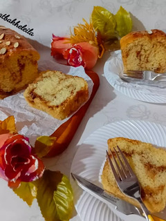 عکسی از دستور کیک رول دارچین (پانت کیک، یک تخم مرغی ، بدون همزن)
