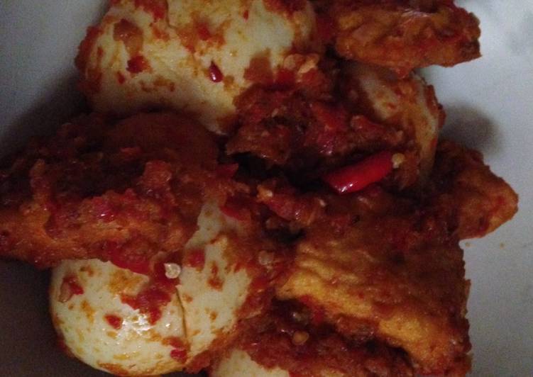 Balado telur tahu