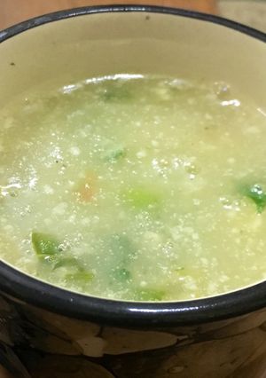 A picture of Vegetable soup.