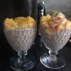 Chia seed pudding - (5 min+overnight soak) A picture of Chia seed pudding - (5 min+overnight soak).