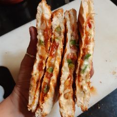 A picture of Bread pizza sandwiches.