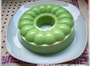 Foto resep Puding Roti Agar Agar Simpel