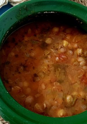 عکسی از دستور خوراک نخود و لوبیاچیتی