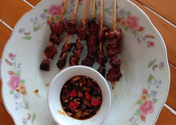 Ini dia! Bagaimana cara memasak Sate daging teflon untuk Hari Raya  spesial