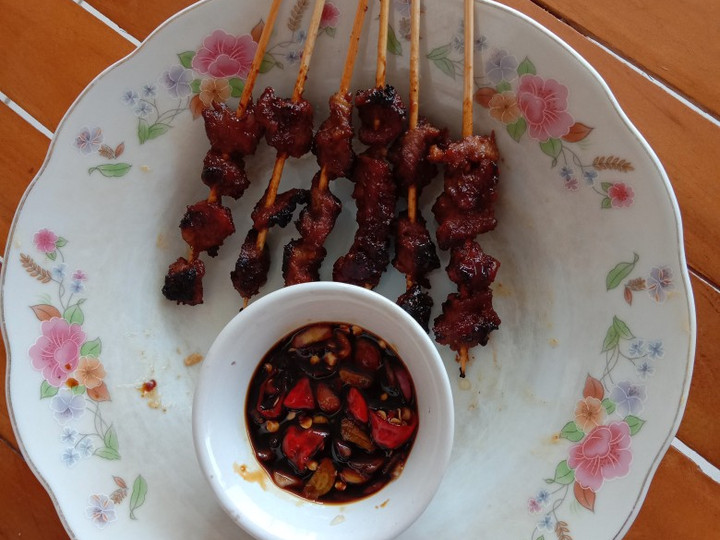 Ini dia! Bagaimana cara memasak Sate daging teflon untuk Hari Raya  spesial