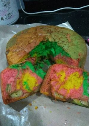 Foto resep Bolu Rainbow ala mama vey