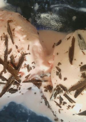 A picture of Homemade icecream without condensed milk.