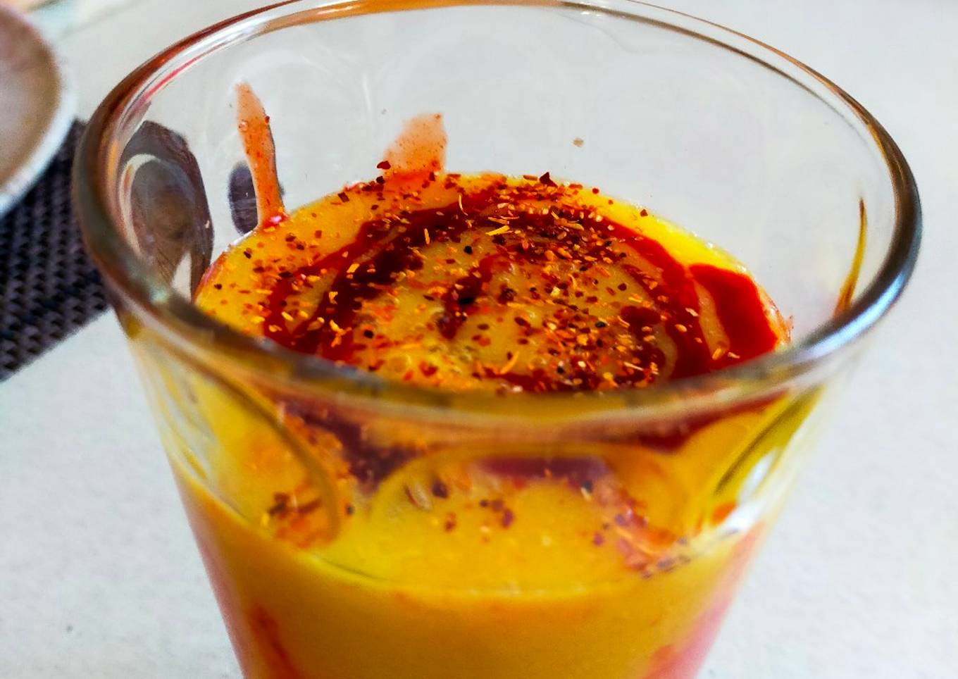 Smoothie de mango con chamoy