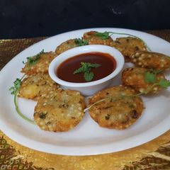 Sabudana Aloo tikki recipe | sabudana vada recipe | A picture of Sabudana Aloo tikki recipe | sabudana vada recipe |.