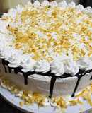 Coconut cake with whipped cream frosting 🤤🤤🤤