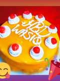 Mango glazed cake