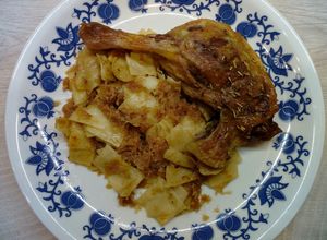 Kacsacomb (libacomb) káposztás cvekedlivel recept fotója