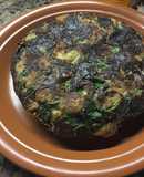 Tortilla de papa, con radicheta y ciboulette!!!!