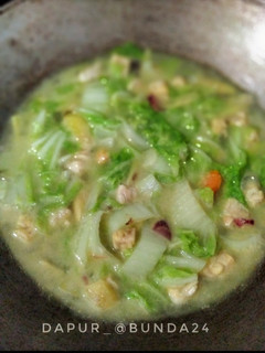 Foto resep Sawi putih masak santan