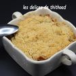 Crumble pommes et caramel