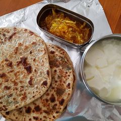 A picture of Besani Methi Stuffed Paratha.