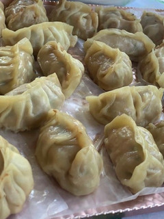 Una foto de Gyozas de pollo