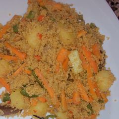 A picture of Fried couscous.