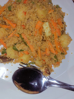 A picture of Fried couscous.