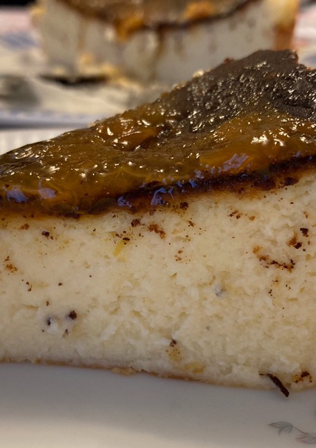Una foto de Tarta de queso al horno