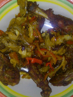 A picture of Peppered chicken.